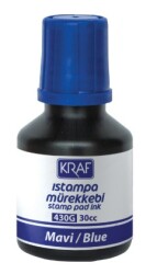 Kraf Istampa Mürekkebi 30 cc 430G Mavi - KRAF