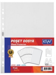 Kraf Poşet Dosya A4 XL 100 Lü 1002 - KRAF