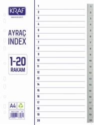 Kraf Seperatör 1020 1-20 Rakam