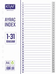 Kraf Seperatör 1031 1-31 Rakam - KRAF