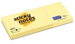 Kraf Yapışkanlı Not Kağıdı 38X51 mm Sarı 3 Lü 3851 - KRAF