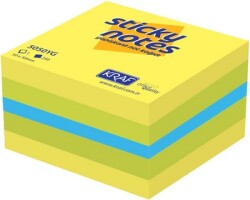 Kraf Yapışkanlı Not Kağıdı Küp 50X50 250Yp Neon Yellow & Green 5050Yg - KRAF