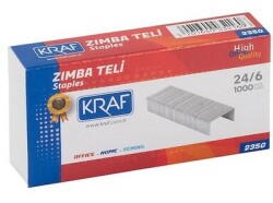 Kraf Zımba Teli 24/6 1000 Li 235G - KRAF