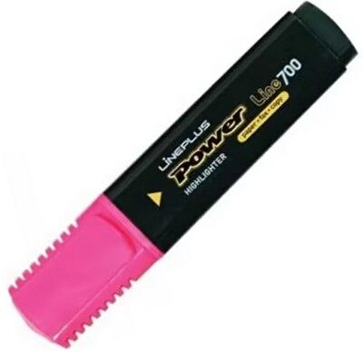 Line Plus 700 Fosforlu Kalem, Pembe - 1