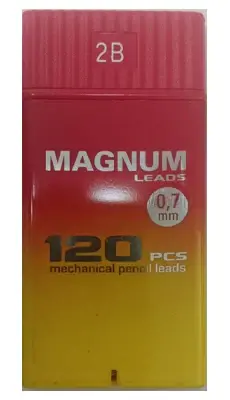 Magnum Min 0,7 mm 2B 120 li, Sarı-Kırmızı - 1