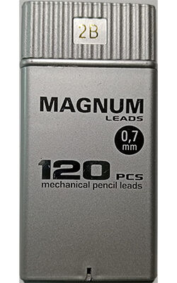 Magnum Min 0,7 mm 2B 120 li, Silver - 1