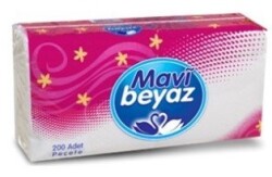 Mavi Beyaz Servis Peçete 24x25 cm 200 lü - 1