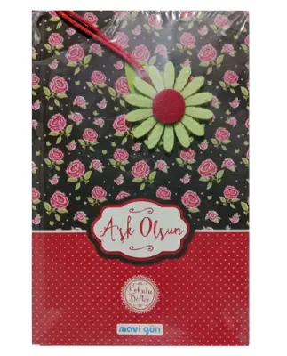 Mavi Gün Kokulu Defter 13,5x21cm 224 sy , Aşk Olsun - 1