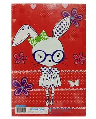 Mavi Gün Kokulu Defter 13,5x21cm 224 sy , Tavşan Kız - 2