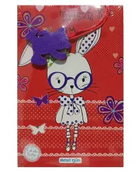 Mavi Gün Kokulu Defter 13,5x21cm 224 sy , Tavşan Kız - 1