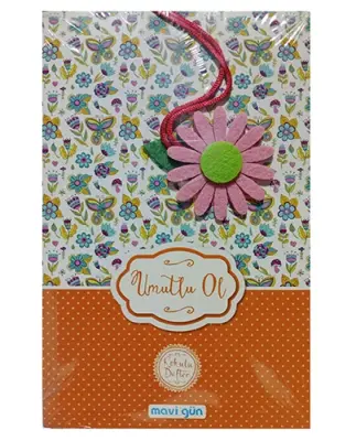 Mavi Gün Kokulu Defter 13,5x21cm 224 sy , Umutlu Ol - 1