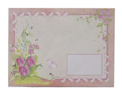 Mektup Zarfı Desenli 13x18 cm M:3 - OFİSKUTUM