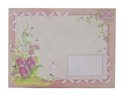 Mektup Zarfı Desenli 13x18 cm M:3 - 1