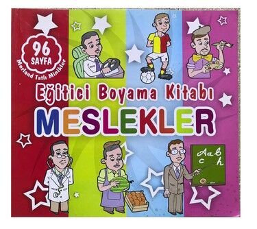 Meridyen Eğitici Boyama Kitabı - Meslekler - 1