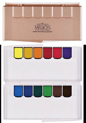 Mijello Mission Sulu Boya Gold Tablet Pigment 12 Li 2012 - 1