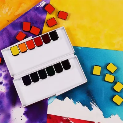 Mijello Mission Sulu Boya Gold Tablet Pigment 12 Li 2012 - 4