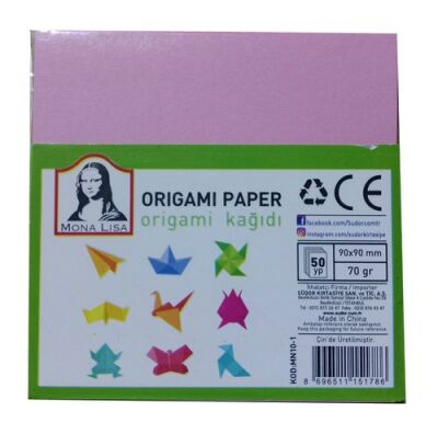Mona Lisa Origami Kağıdı 9x9 cm 70 gr 50 yp - 1