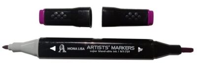 Mona Lisa TouchBlack Çift Uçlu Artist Marker 24 Renk - 4