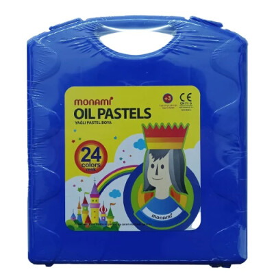 Monami Çantalı Pastel Boya, Mavi 24 Renk - MONAMI