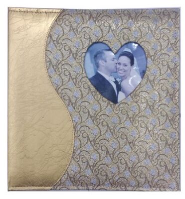 Onas Düğün Fotoğraf Albümü Yaldızlı 20 Yaprak 32x35 cm - 1