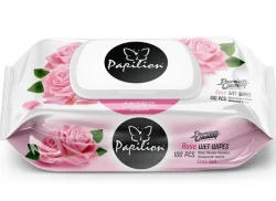 Papilion Islak Mendil, Gül 100 Lü - PAPILION