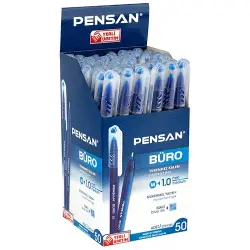 Pensan 2270 Büro Tükenmez Kalem 1,0 mm, Mavi - 2