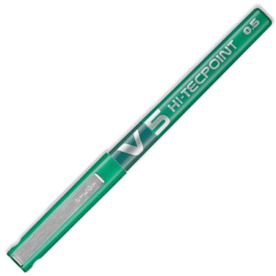 Pilot V5 İğne Uçlu Roller Kalem, Yeşil - 1