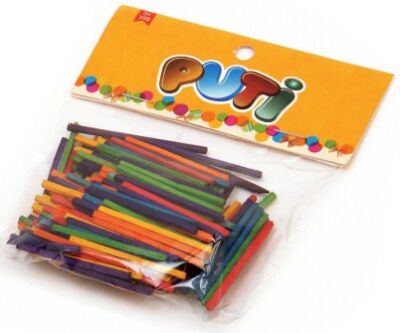Puti Ahşap Kibrit Çöpü Renkli 200 Lü - 1
