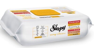 Sleepy Easy Clean Arap Sabunu Katkılı Yüzey Temizlik Havlusu 100 Lü - 1