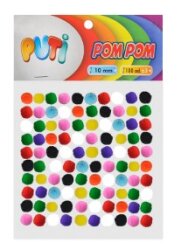Puti Pompom 10 mm 100 Lü - PUTI