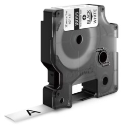 RhinoPRO Isıyla Küçülen Şerit 12mmx1,5m Beyaz/Syh - DYMO