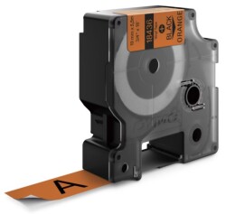 RhinoPro Renkli Vinil Şerit 19mmx5,5m Turuncu/Siyah - DYMO