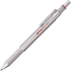 Rotring 600 MultiPen Üç Fonksiyonlu Kalem, Krom - ROTRING