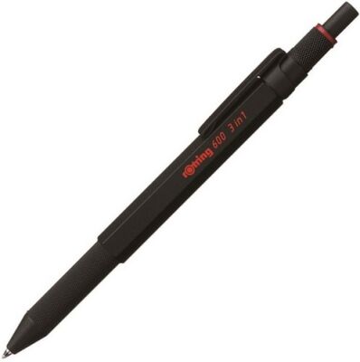 Rotring 600 MultiPen Üç Fonksiyonlu Kalem, Siyah - 1