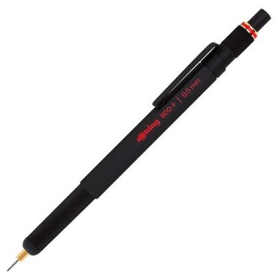 Rotring 800+ Mekanik Kurşun İki Fonksiyonlu Kalem, Siyah 0,5 mm - 1