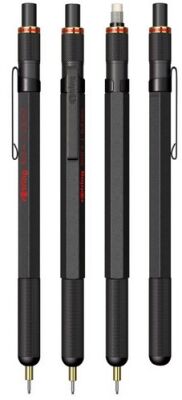 Rotring 800+ Mekanik Kurşun İki Fonksiyonlu Kalem, Siyah 0,5 mm - 2