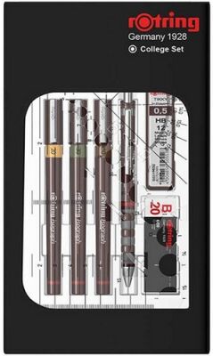 Rotring Isograph College Set (0,2-0,3-0,5 mm) + 0,5 mm Tikky Versatil - 1