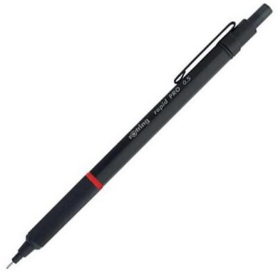 Rotring Rapid Pro Mekanik Kurşun Kalem, Siyah 0,7 mm - 1