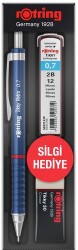 Rotring Tikky Retro Versatil+Min+Silgi Okul Seti, Mavi 0,7 mm - ROTRING