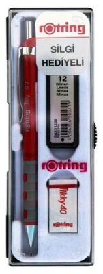 Rotring Tikky Versatil+Min+Silgi Okul Seti, Kırmızı 0,7 mm - 1