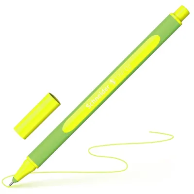 Schneider Fine Liner Kalem, Neon Sarı 0,4 mm - 1