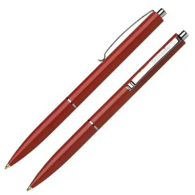 Schneider K15 Basmalı Günlük Tükenmez Kalem, Kırmızı - 1