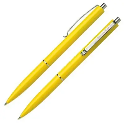 Schneider K15 Basmalı Günlük Tükenmez Kalem, Sarı - 1