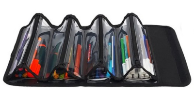 Skaer Apex X-Case Dört Gözlü Kalem Kutusu Lacivert XC-05 - 2