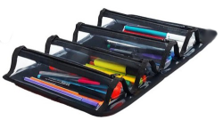 Skaer Apex X-Case Dört Gözlü Kalem Kutusu Mor XC-N06 - 3