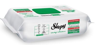Sleepy Easy Clean Beyaz Sabun Katkılı Yüzey Temizlik Havlusu 100 Lü - 1