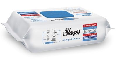Sleepy Easy Clean Çamaşır Suyu Katkılı Yüzey Temizlik Havlusu 100 Lü - 1