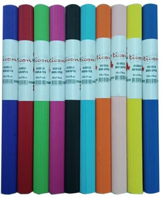 Ticon Oluklu Mukavva 50x70 cm Mavi - 1